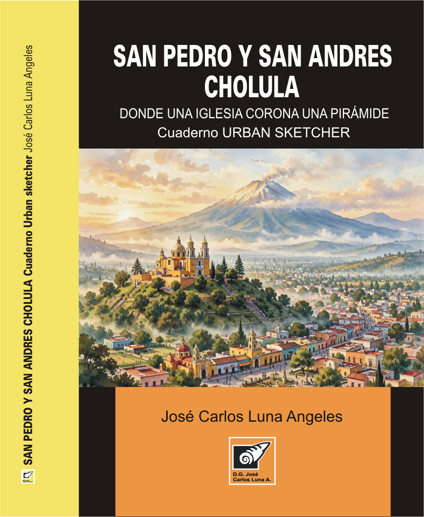 Cuaderno Urban Sketcher de San Pedro y San Andrés Cholula